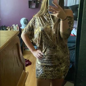 Animal print dress
